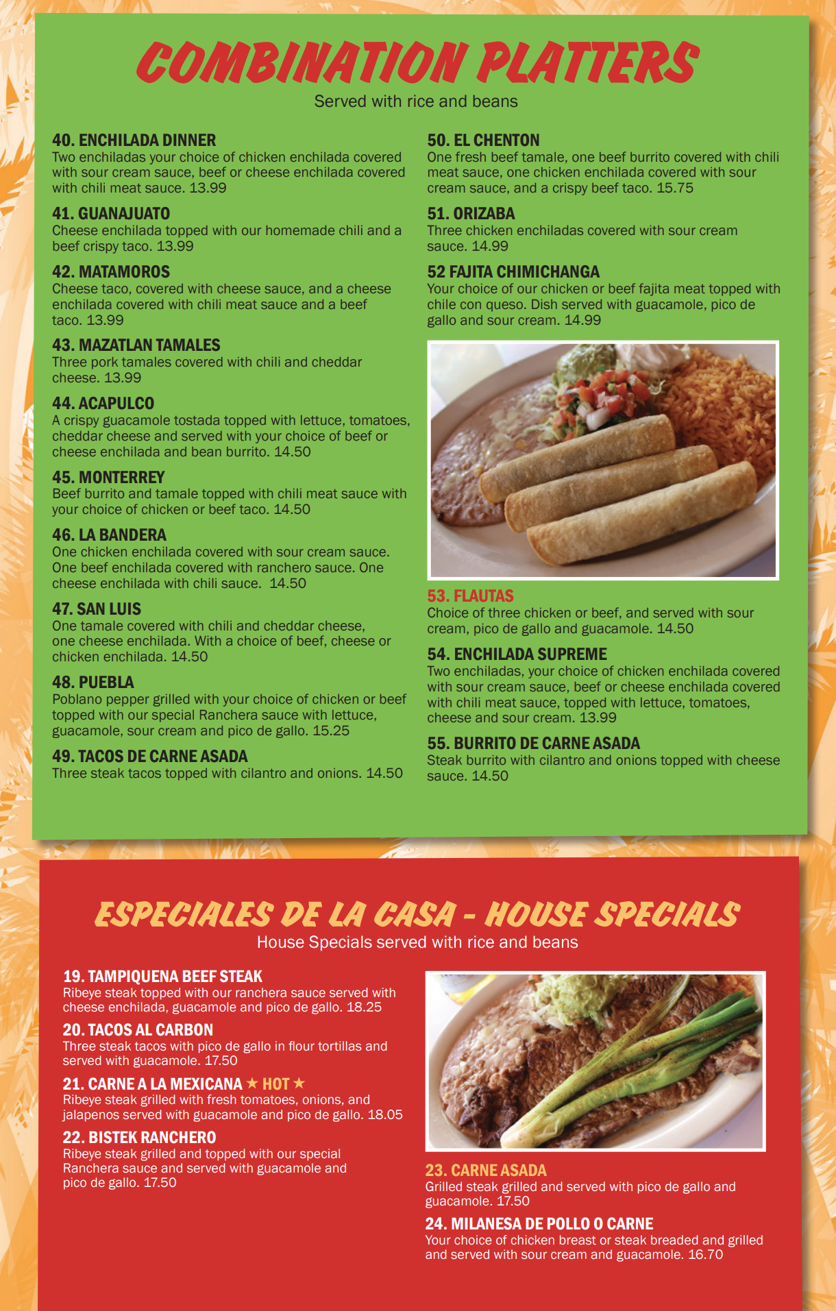 Las Palmas · Mexican Restaurant | Las Palmas · Mexican Restaurant | Menu