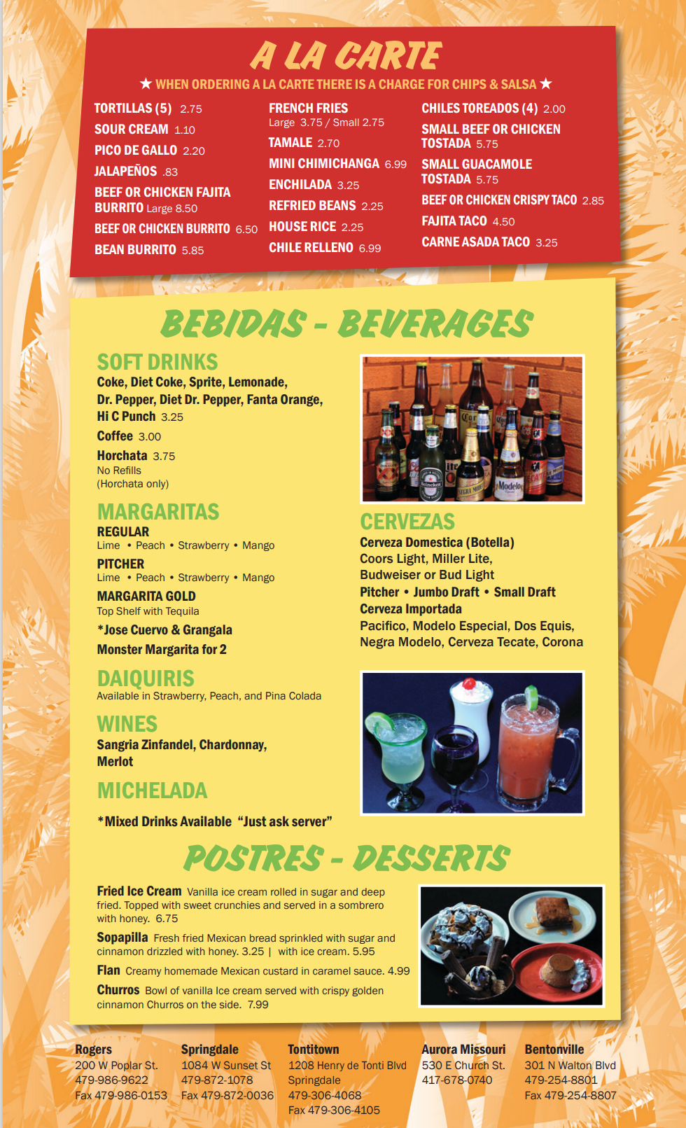 Las Palmas · Mexican Restaurant | Las Palmas · Mexican Restaurant | Menu