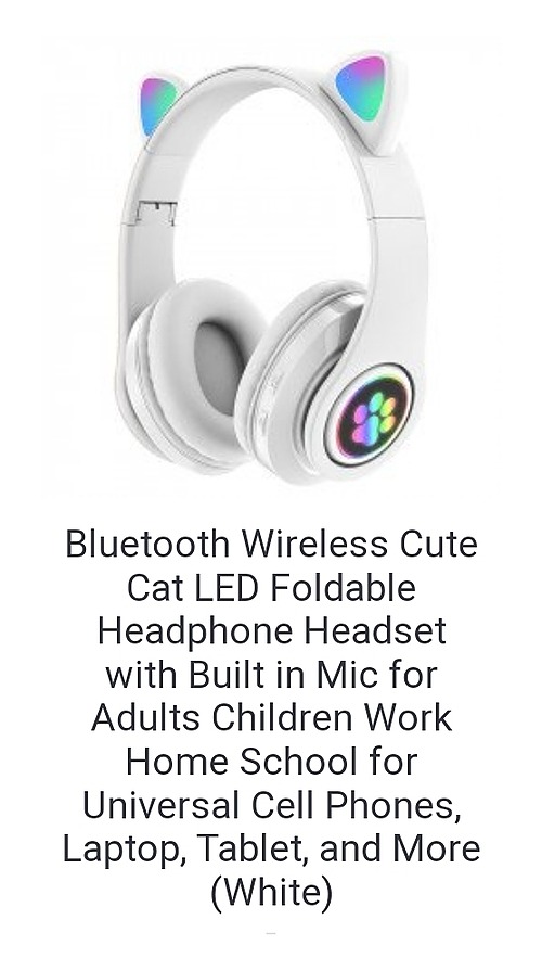Kids Cat Ear Wireless Headphones