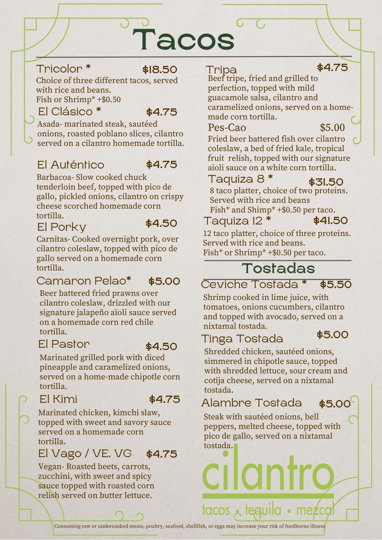 Cilantro | Our Mexican Dishes