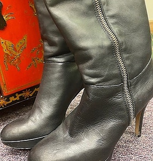 Vince Camuto Tall Black Leather Boots