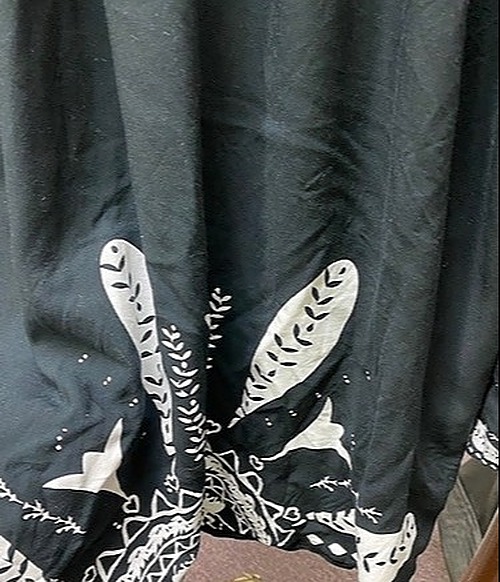 VENUS Black and White Bathing Suit Cover-up