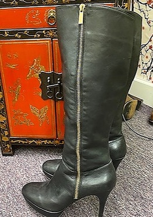 Vince Camuto Tall Black Leather Boots