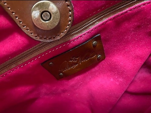 Patricia Nash Pastel Straw Satchel