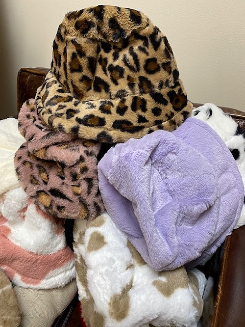 Faux fur hats!