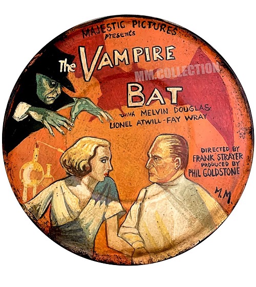 The Vampire Bat Tin Sign