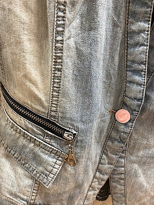 Yi Yi Fashion Short Sleeve Jean Jacket