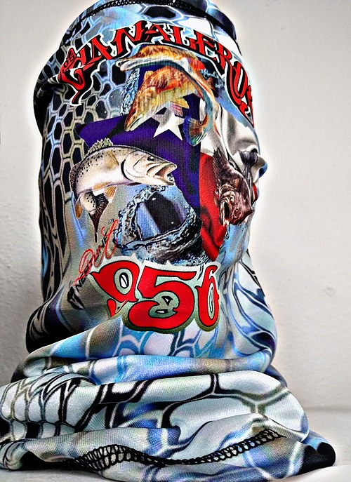 Light blue cryptic texas slam buff