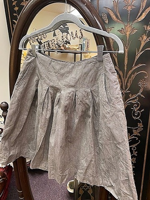 CAbi Taupe Pleated Skirt