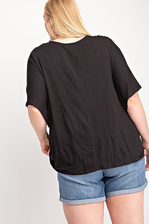 Front Spaghetti Cross Detail Top