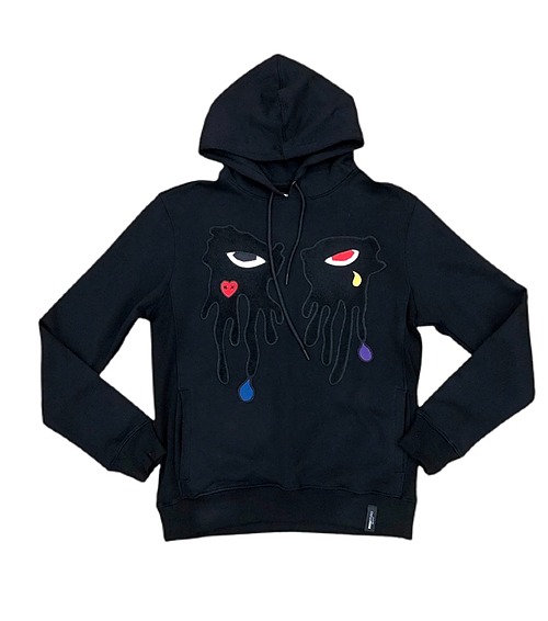 Black Tear Drop Hoodie