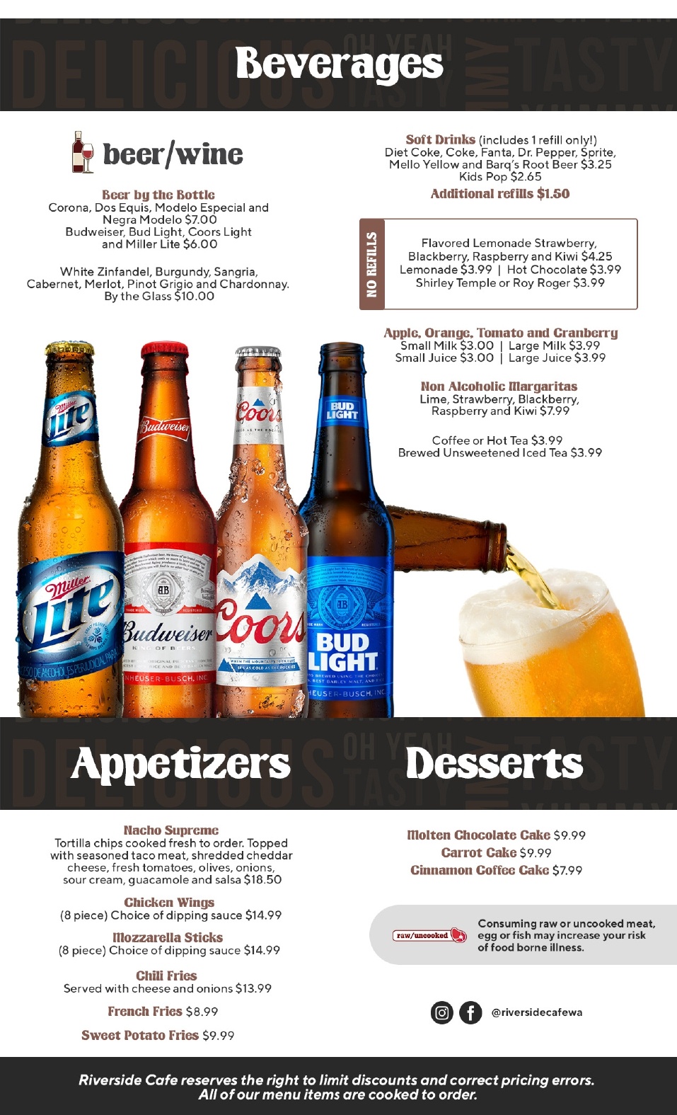 Riverside Cafe | Menu