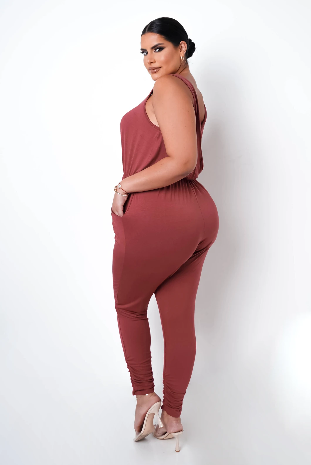 Alejandra Jumpsuit- Carmine
