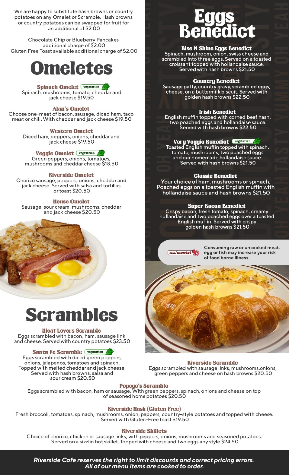 Riverside Cafe | Menu
