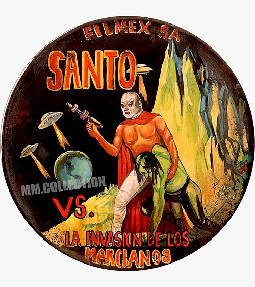 Santo vs. the Martian Invasion Tin sign