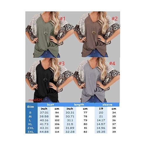 Moss Lace and Leopard Embellished Bell Sleeve Top