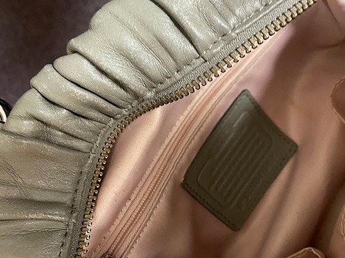 Coach Grey Leather Handbag