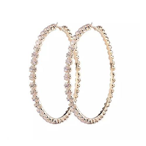 Rihanna Diamond Hoops Earrings