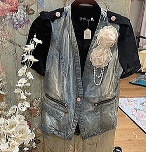 Yi Yi Fashion Short Sleeve Jean Jacket