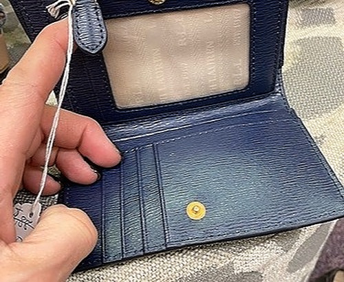 Ralph Lauren Navy Leather Wallet