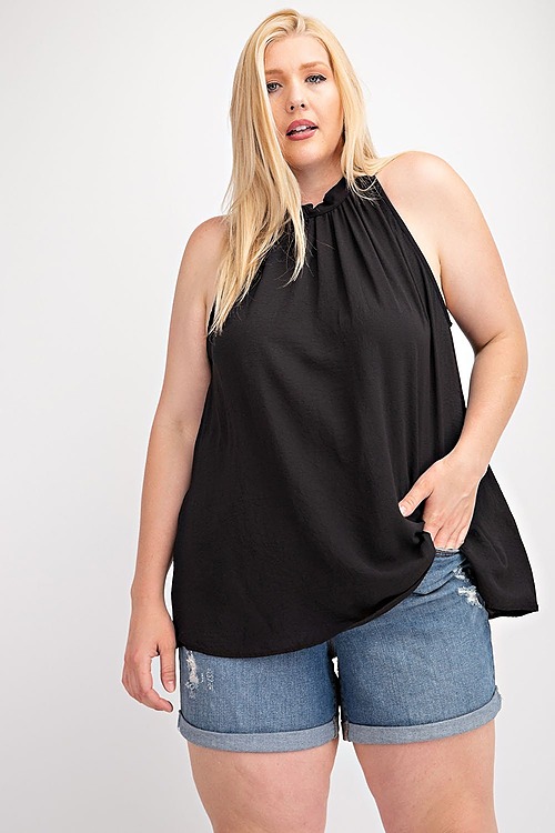 Halter Neck Woven Top