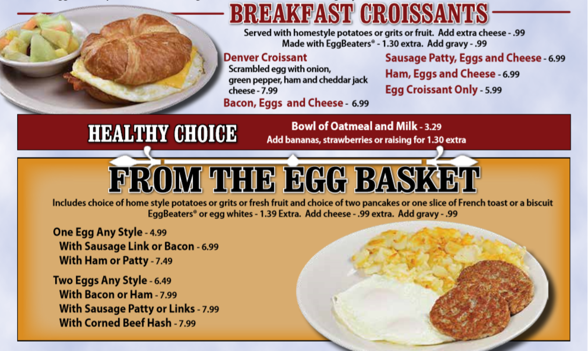 Nick's Family Restaurant Menu Nick's Family Restaurant