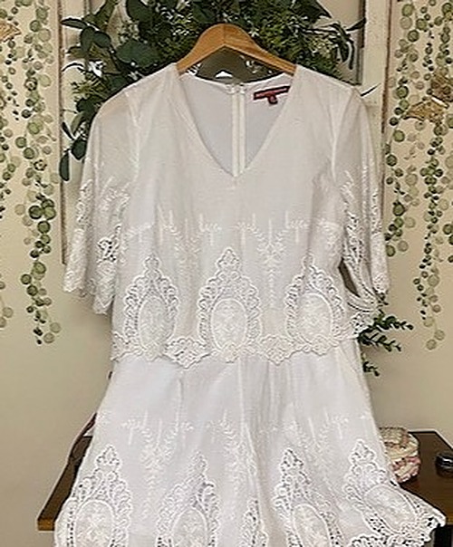 Saks Fifth Avenue White Romper