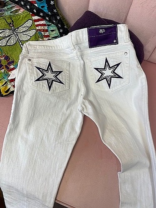 Victoria Beckham White Jeans