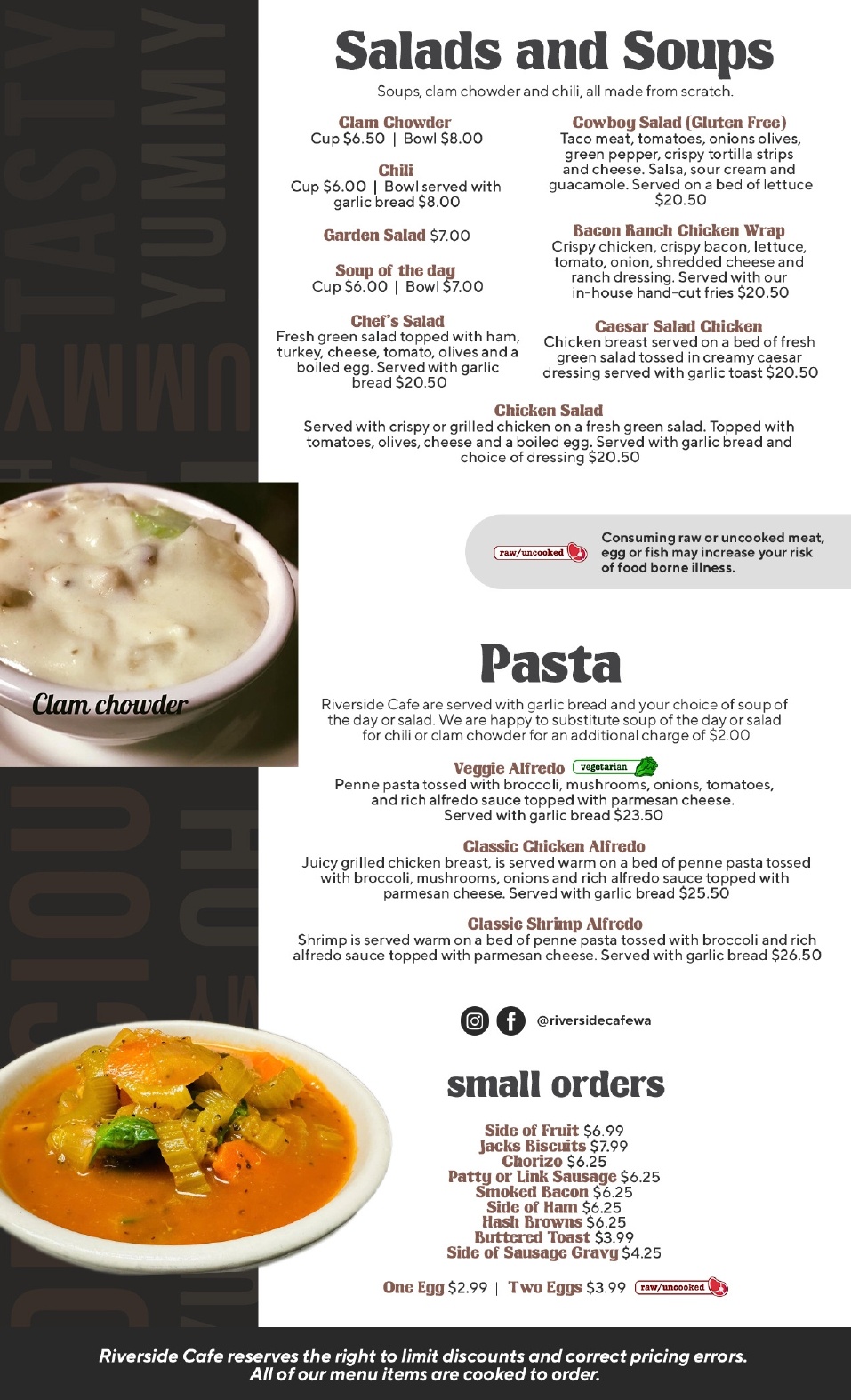 Riverside Cafe | Menu