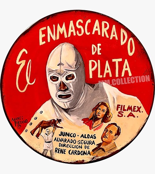 El enmascarado de plata Tin sign