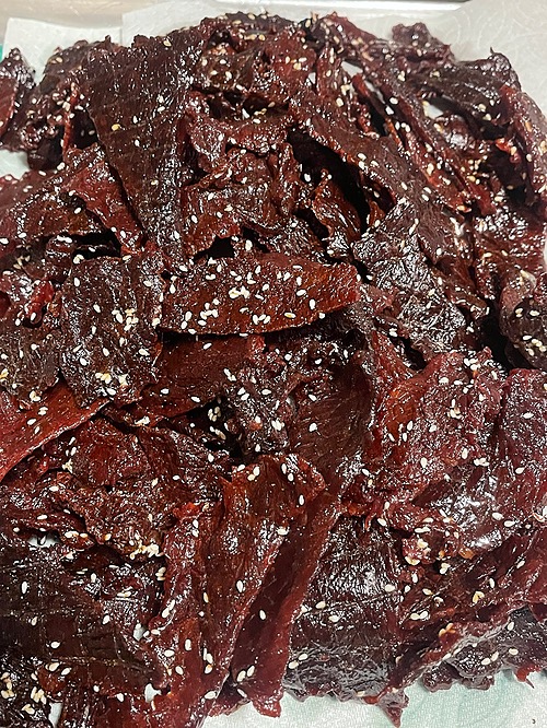 Original sesame Heavenly beef jerky KellyNoi's Kitchen LLC