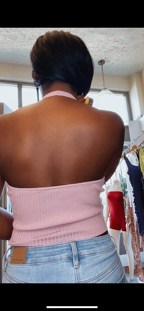 Basic Moves Halter Pink