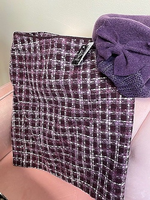 Ann Taylor Wool Plaid Skirt