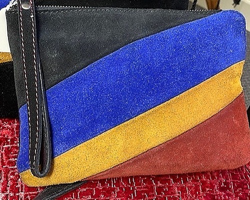 Patricia Nash Suede Leather Wristlet
