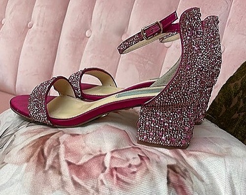 Betsey Johnson Fuchsia Sandals