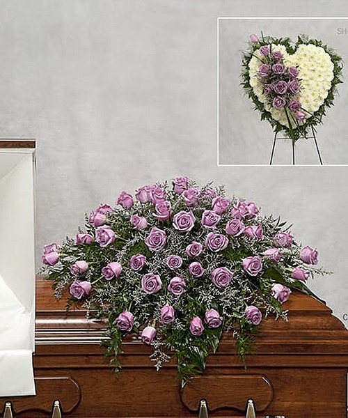 Fresh Floral Casket Blanket Avante Design Studio