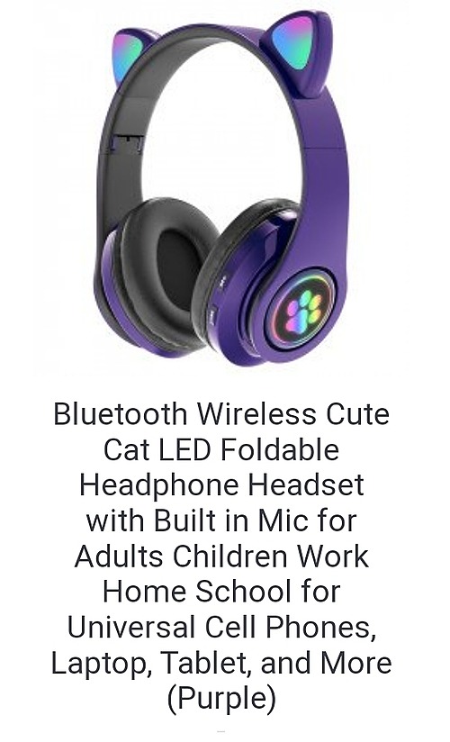 Purple Kids Wireless headphones
