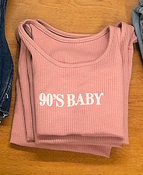 90’s Babe Crop Mauve