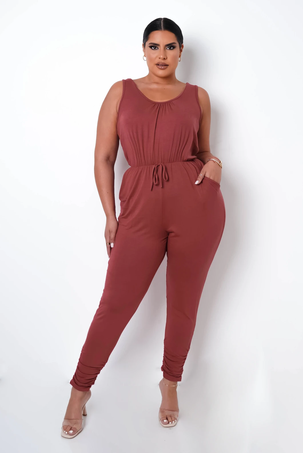 Alejandra Jumpsuit- Carmine