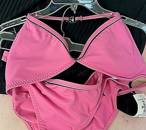 Ralph Lauren Hot Pink and Black Bikini