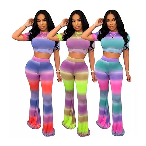 Kelly Fashion Crop Top Set