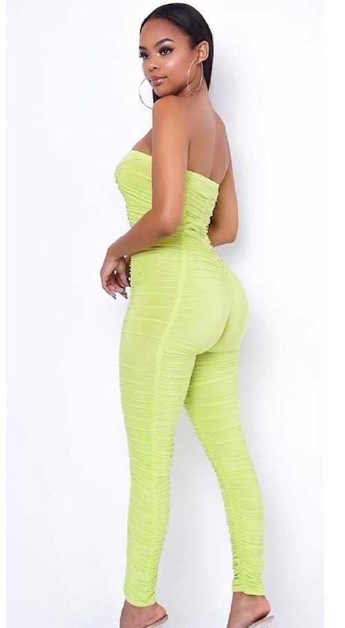 Stacked Jumpsuit Green