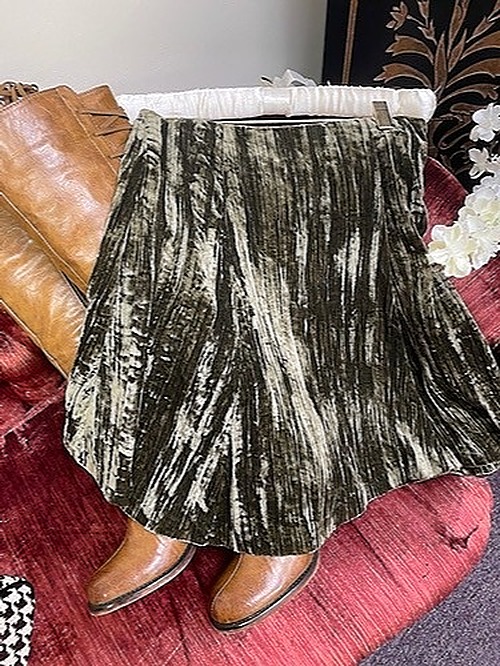 Anthropologie Velvet Skirt