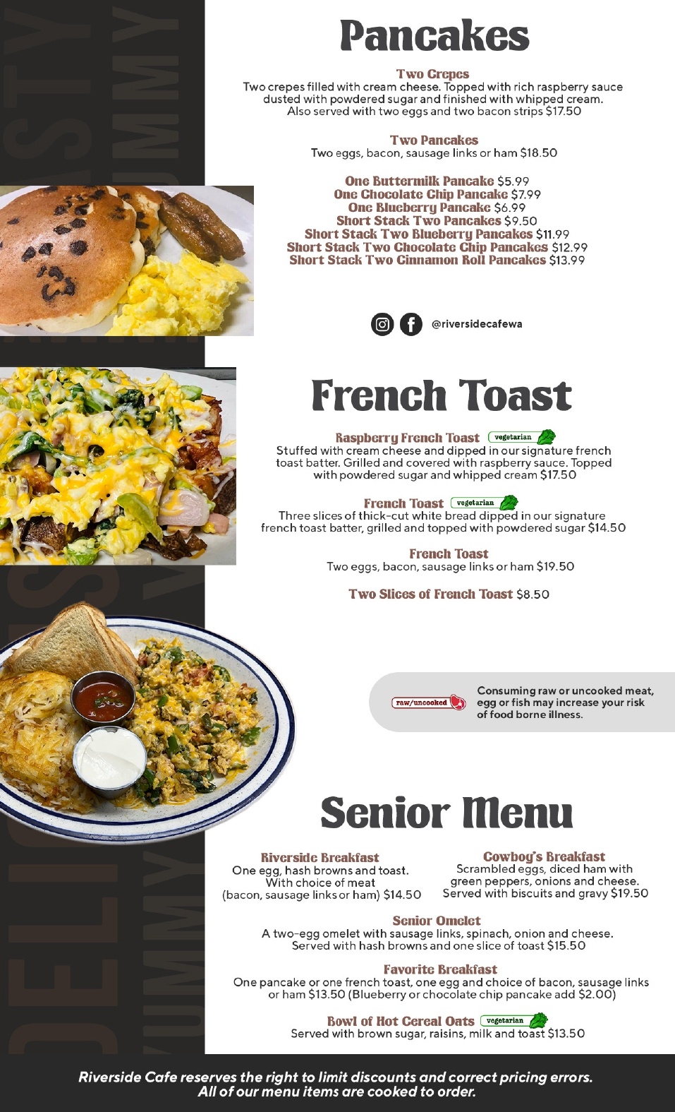 Riverside Cafe | Menu
