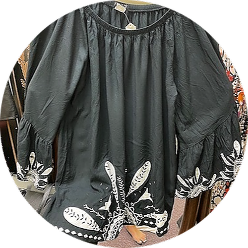 VENUS Black and White Bathing Suit Cover-up