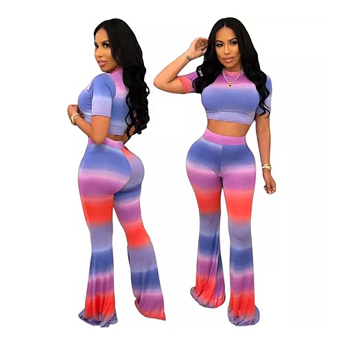 Kelly Fashion Crop Top Set