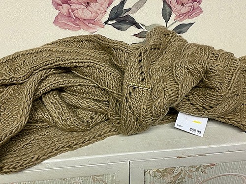 MICHAEL KORS Khaki Infinity Scarf