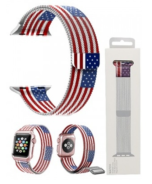 American Flag Watch Band 38 - 40
