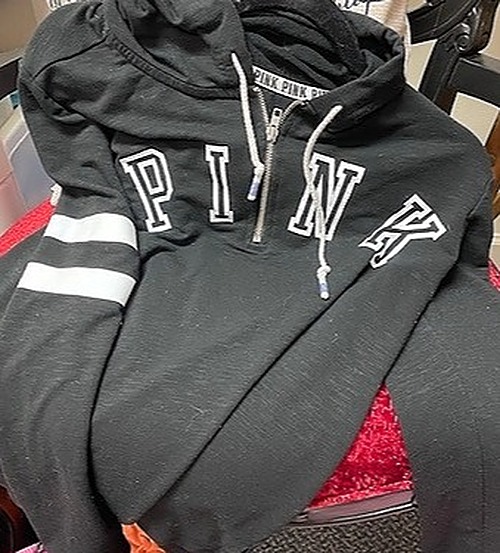 Victoria Secret (PINK) Black Hoodie Sweatshirt