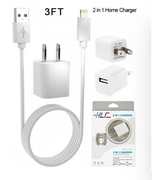2 in 1 Home Charger For IPhone